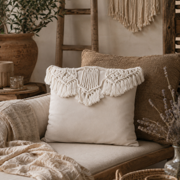 Fodera 40x40 in macramè