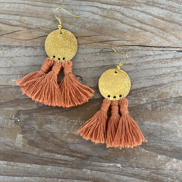Orecchini Brass tramonto