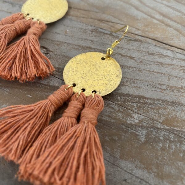 Orecchini Brass tramonto - immagine 2