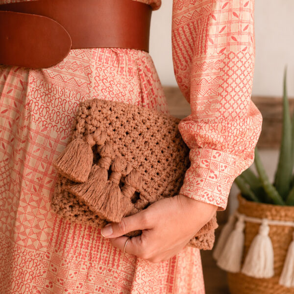 Pochette Dana color Moka