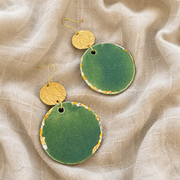 Orecchini SUPERNOVA Grass green